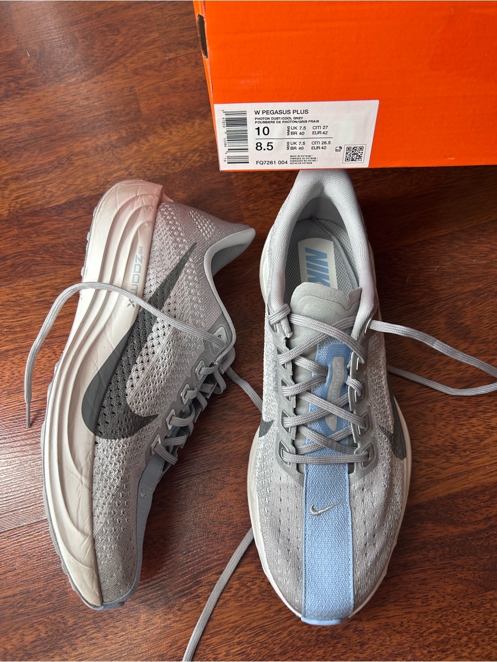 Nike Wmns Pegasus Plus FQ7261 004 photon dust/ cool gray 10